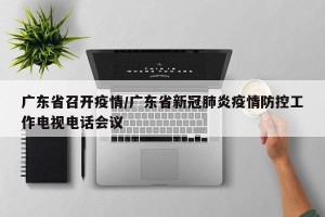 广东省召开疫情/广东省新冠肺炎疫情防控工作电视电话会议